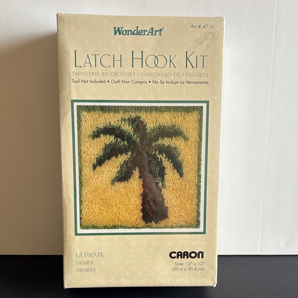 WonderArt Latch Hook Kit Palm Tree La Palma #4710 Caron Made In USA